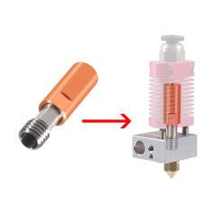 4.1 Bore Heatbreak Titanium Alloy and Copper Throat Nozzle for Ender 3 V2,Ender 3 Pro,CR10 Series 3D Printer Hotend