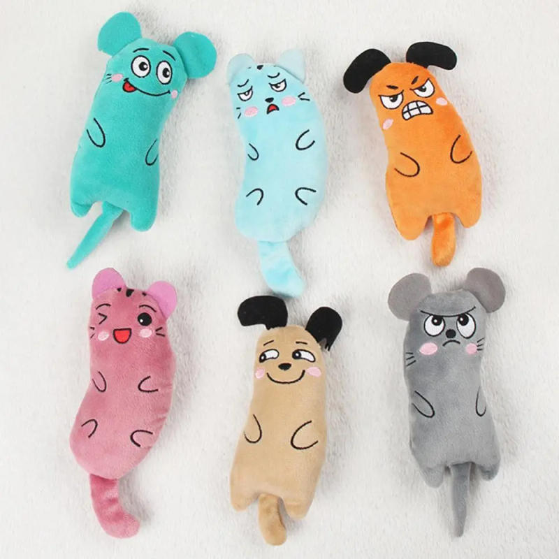 Description Picture 3 of itemCat Mint Toys Molars Chew Interaction Plush Toys Mice Shape Intelligence Bite Resistance Scratch Bite Self Hi Molars Teeth Clean