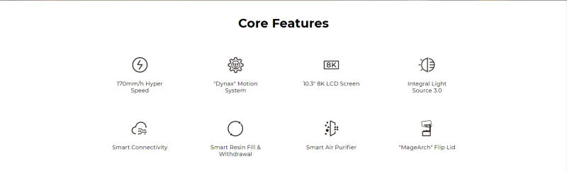 Description Picture 3 of itemCreality Halot Mega Pro 8K LCD Desktop Industrial Large Print Size 228x128x230mm SLA SLM Resin 3D Printer