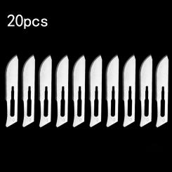 10-24 Type Blades 20pcs Blades Carving Engraving Kit Metal Scalpel Silver Tool High Quality Practical Useful hand tools parts