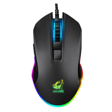 Gaming Mouse Wired USB Optical Computer Mice with RGB Backlit 3 Adjustable DPI Ergonomic Gamer Laptop PC Mouse with 6 Buttons