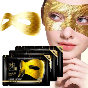 Eye Patches Skincare 8 Pcs Eye Patch Beauty & Personal Care Full Cover 24k Gold Self Care Honeycomb Eye Patches For Beauty &