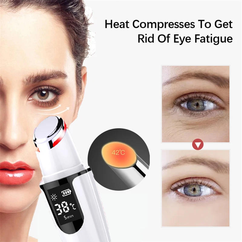 Description Picture 5 of itemElectric Eye Beauty Instrument Photon Therapy Skin Rejuvenation Vibration Heating Remove Wrinkle Facial Lifting Eye Massage Tool