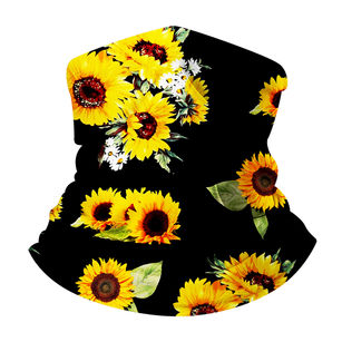 Unisex Sunflower Seamless Bandana Neck Gaiter Scarf Outdoor Riding Face Mask