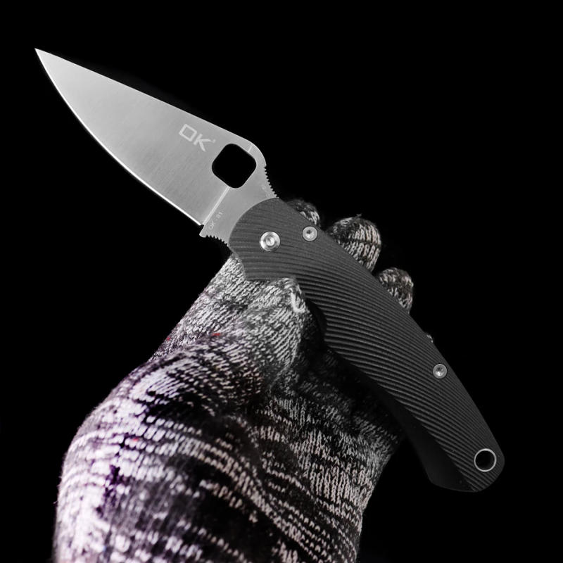 Description Picture 5 of itemOK-81 VG-10 Blade Ceramic Bearing Folding Knife Outdoor Camping Hunting Pocket Tactical Self Defense EDC Tool Collection Knife