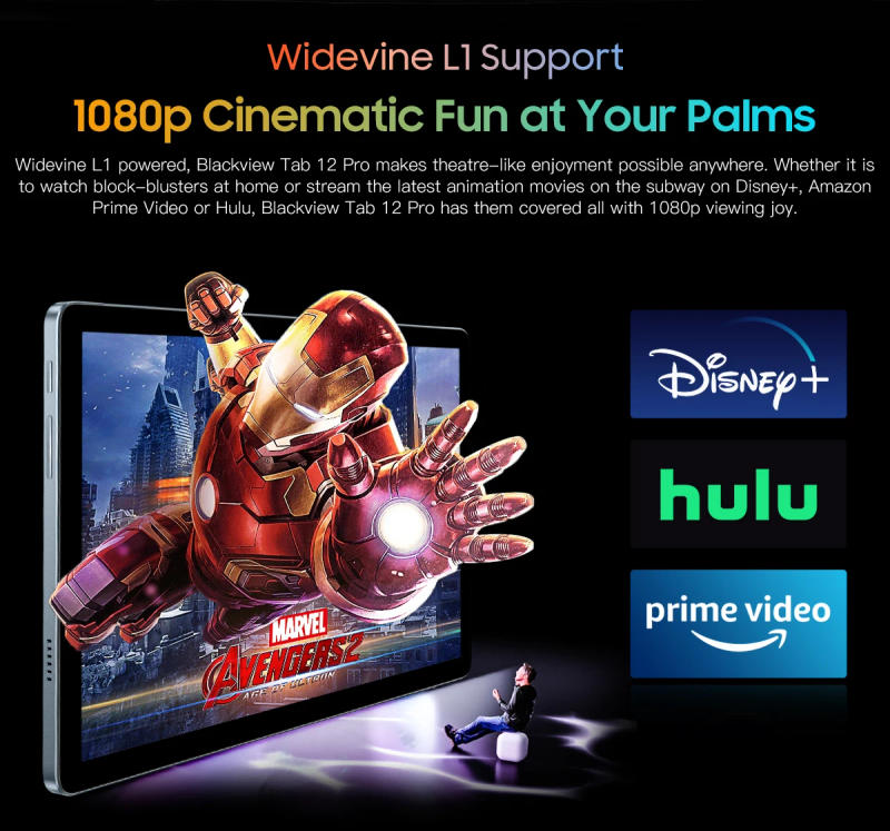 Description Picture 6 of itemBlackview Tab 12 Pro Dual SIM Card Slots Tablet PC,Android 12, 8GB + 128GB,6580mAh, 10.1