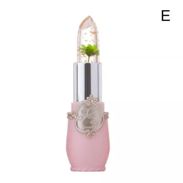 Jelly Flower Lipstick Color Changing Lip Gloss Moistening Lip Balm Cosmetic Crystal Pomade Makeup Transparent Color Tempera H0o8