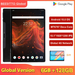 Global 4G LTE 10.1 inch 1920x1200 IPS FHD Screen 6GB RAM 128GB ROM Tablet Android 10.0 Tablets PC Deca Core CPU 2.4G/5G WiFi