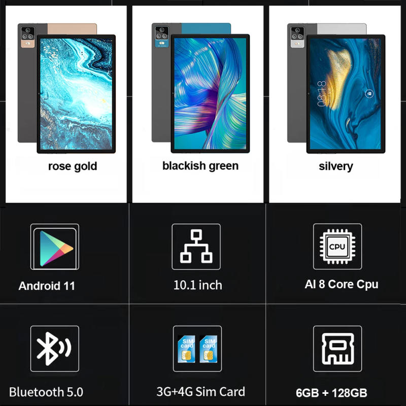 Description Picture 2 of itemGlobal Version Original Tablet PC 10.1inch HD Screen RAM 6GB+ROM 128GB Android 11.0 Learning Tablets Dual SIM Card Dual 4G WiFi