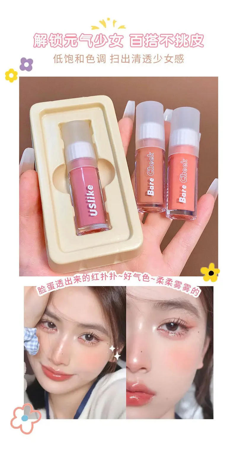 Description Picture 5 of itemLiquid Blush Velvet Matte Blusher Face Pigment Lasting Natural Cream Cheek Tint Orange Peach Blush Makeup Maquillaje