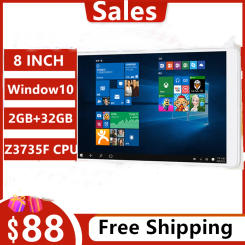 8 INCH 2GDDR3L RAM 32GROM HD Windows 10 Porcket Tablet PC CPU Z3735F WIFI Quad Core Dual Cameras Office Work