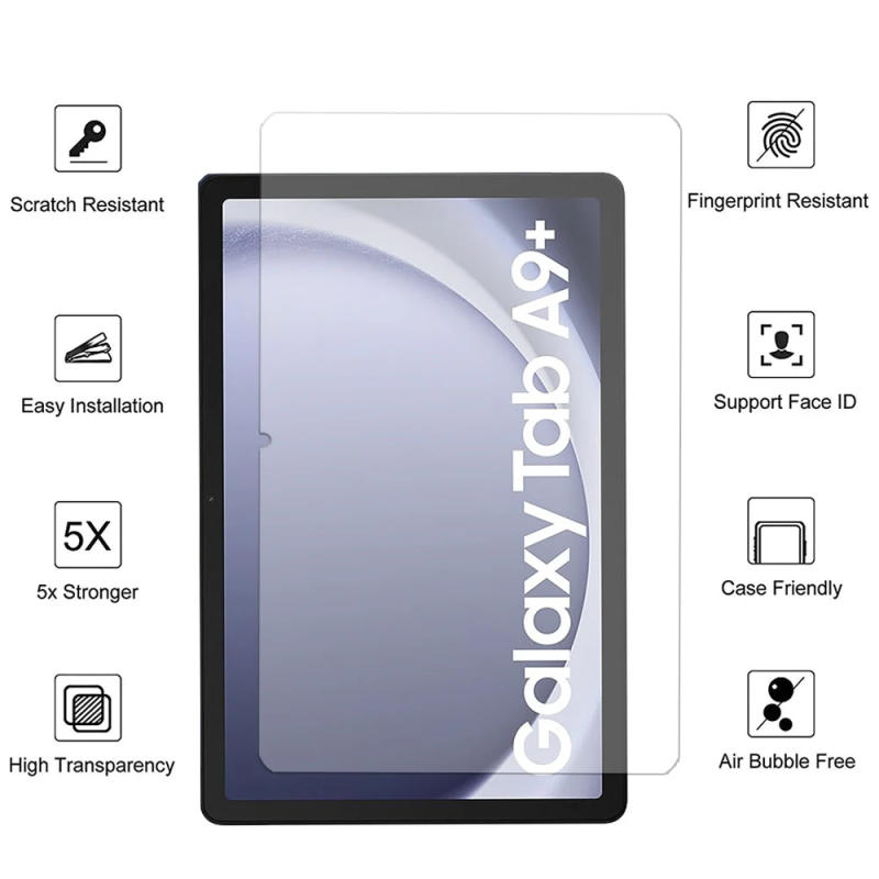 Description Picture 6 of item3PCS for Samsung galaxy tab A9+ A9 plus 11'' 8.7'' Tempered Glass screen protector protective tablet film HD Antiscratch
