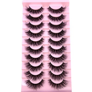 New 9 Pairs Eyelashes Makeup Soft Fluffy 3D Mink False Eyelashes Thick HandMade Volume Mink Lashes Faux Cils Natural Fake Lash