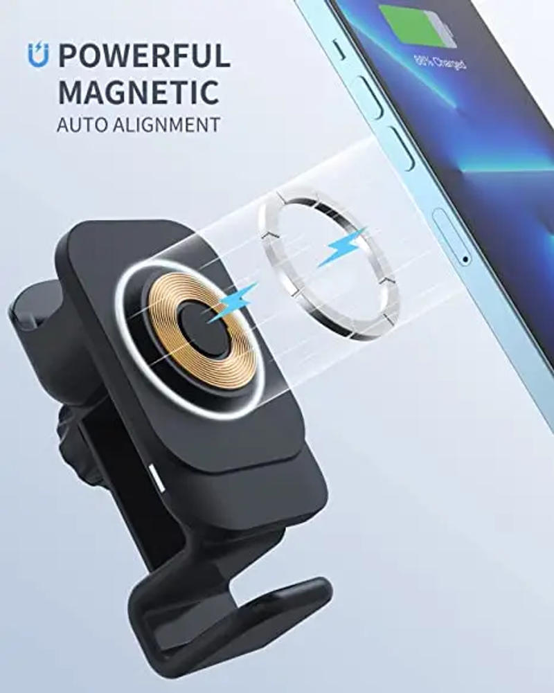 Description Picture 3 of item3 in 1 Magnetic Wireless Car Charger,Car Charging Mount for iPhone/iWatch/AirPods,Car Phone Holder Mount Charger for iPhone14/13