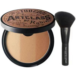 Three-color dressing powder bright powder cake V face nose shadow powder highlight repair plate highlighter makeup