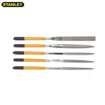 Stanley 5pcs diamond mini needle file kit polishing tools 150 grit 5mm x 180mm x 70mm multi files for jewelry stone glass metal