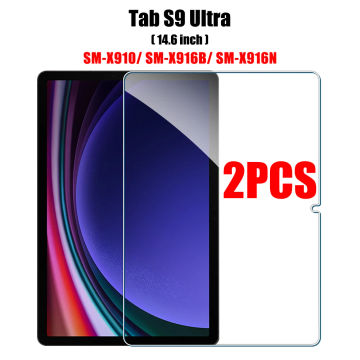 2PCS Tempered Glass Screen Protector for Samsung Galaxy Tab S8 Ultra Plus S6 Lite S7 Fe A7 Lite A8 S9 A9 Tablet Accessories Film