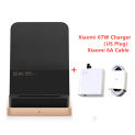 Xiaomi 55W Wireless Charger Vertical Air-cooled Fast Charge For Xiaomi 10/11/12/13 Series Qi Standard Charge For iPhone/Samsung