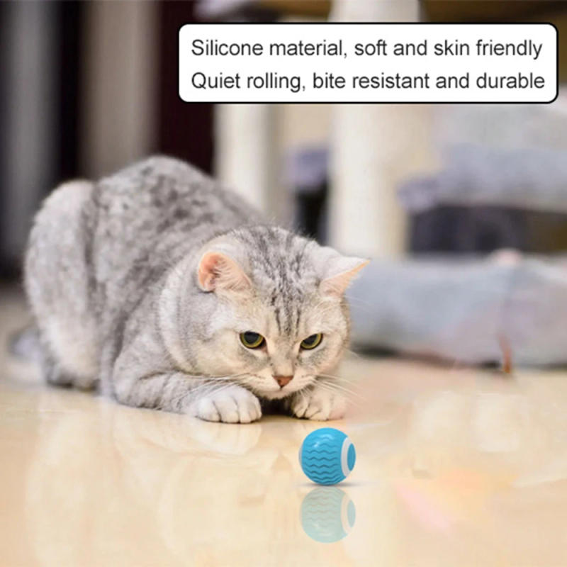 Description Picture 6 of itemSmart Electric Cat Toys Automatic Rolling Ball Pet Toys Interactive for Cats Training Self-moving Kitten Toys for Indoor Playing