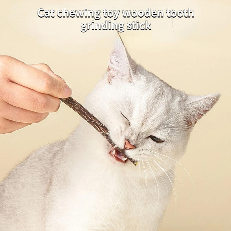 Description Picture 4 of item5/10pcs Cat Tooth Grinding Stick Natural Matatabi Mint Caught Bite Excited Rods for Cat Teeth Cleaning Treating Pet Cat Toys