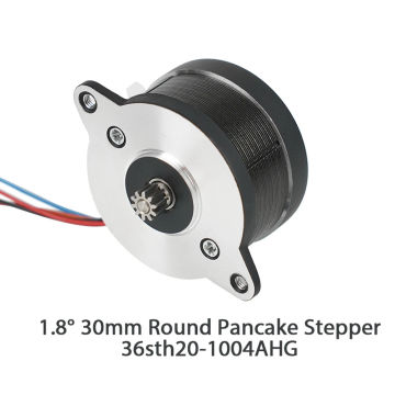 Direct Dual Drive Extruder Stepper Motor NEMA14 36mm Round Pancake Motor 36STH20-1004HG for Orbiter/Sherpa Voron 2-Phase 4-Wire