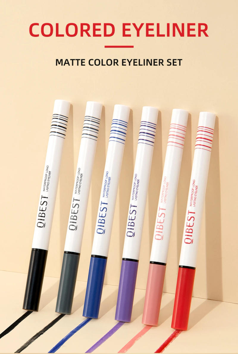 Description Picture 2 of itemColored Eyeliner Set Waterproof Eyeliner Pencil Long Lasting Matte Eye Liner Makeup Cosmetic Beauty Colorful Liner 12 Colors Kit