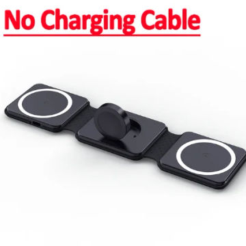 2023 New 15W 3-in-1 Magnetic Foldable Wireless Charging for iPhone 15 14 13 Pro/Pro Max/Plus/Airpod/iWatch 7 6 Xiaomi