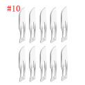 1/10Pcs Carbon Steel Knife Handle Blade Kit Carving Knife Repair Tools Set DIY Cutting PCB Repair Animal Scalpel Knife Hand Tool