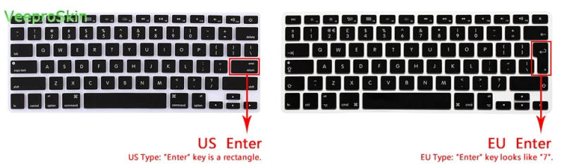 Description Picture 2 of itemArabic Arab For Mac 12 Inch A1534 For Macbook New Pro 13 2016 A1708 No Touch Bar) Arabic Silicone Eu Keyboard Cover Skin