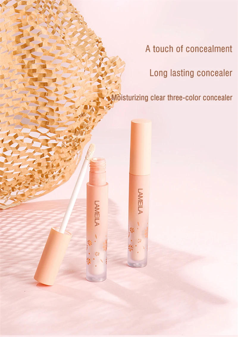 Description Picture 2 of itemEyes Face Concealer Liquid Cover Dark Circles Acne Natural Make up Effect Anti cernes Base Foundation Cream Cosmetics