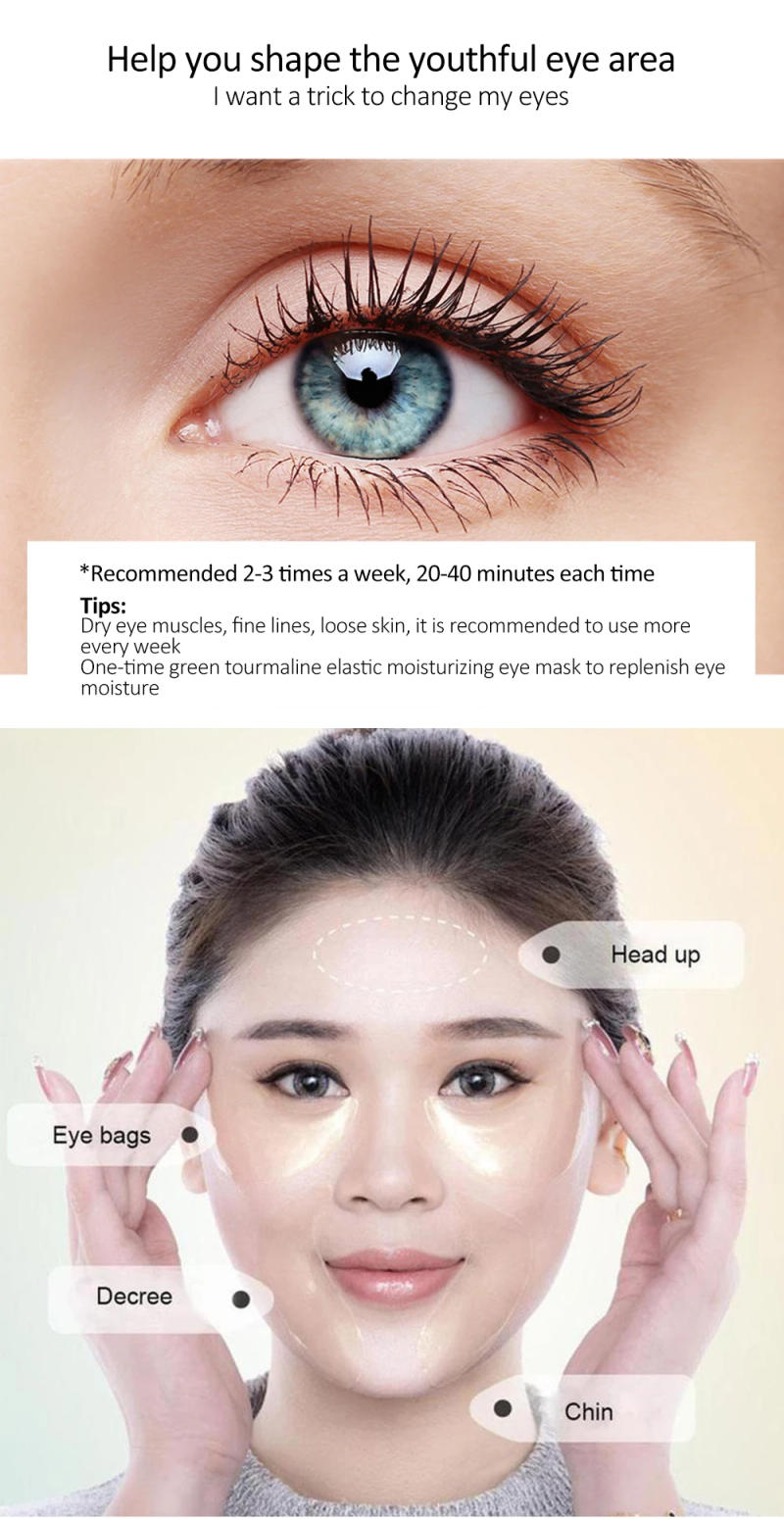 Description Picture 5 of itemBIOAQUA Gold Crystal Collagen Eye Mask Anti-wrinkle Remove Dark Circles Eyes Bags skincare Eye Patches for Beauty Eyes Skin Care