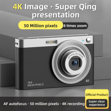 4K Ultra-High Definition 2.88-inch IPS Screen 8x Optical Zoom Digital Camera Telescopic Iens 50 Megapixel Entry-Ievel Camera