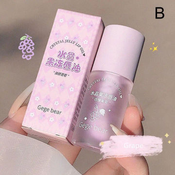 Crystal Jelly Lip Oil Hydrating Plumping Lip Coat For Lipstick Lipgloss Tinted Clear Lip Plumper Serum Lip Care Fruit Lip Balm