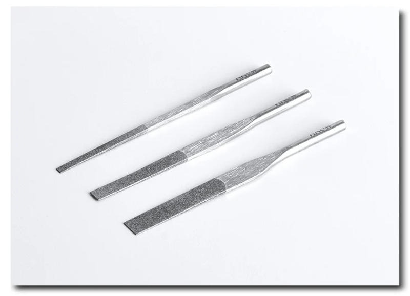 Description Picture 6 of item12pcs 150# 200# 300# 400# Ultrasonic Diamond Flat File MTP-120 For Rough Grinding Fine Polishing Mold Pneumatic Polishing Tool