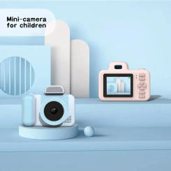 2600W Pixel HD Camera Mini Double Photography Puzzle Parent-Child Cartoon Cute Camera Gift Puzzle Photography Enlightenment