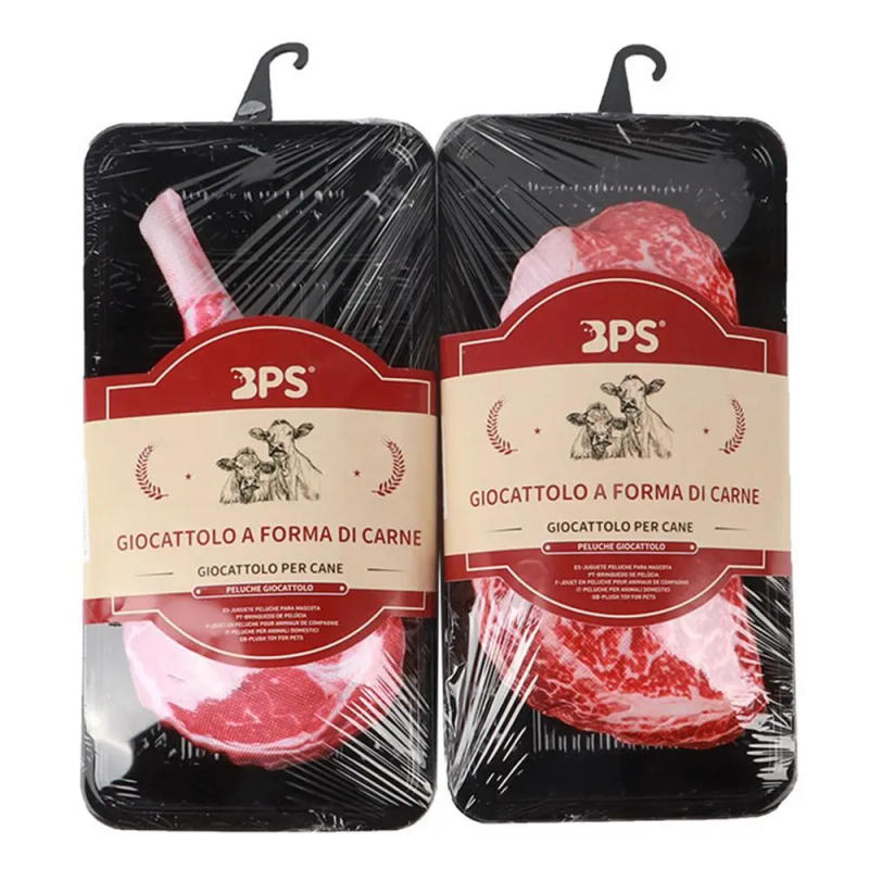 Description Picture 5 of itemChew Puppy Training Tooth Cleaning Molar Stick Beef Flavor Pet Molar Toy Simulation Squeaky Bone Steak Shape Toy Pet Supplies