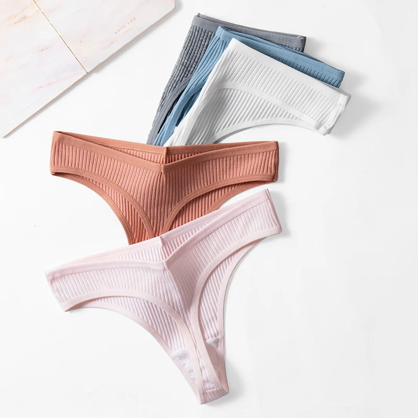 Description Picture 4 of itemTrowBridge 10PCS/Set Women's Panties Cotton Striped Underwear Sexy Sports Thongs Lingerie Soft Comfortable G-Strings Hot T-Backs