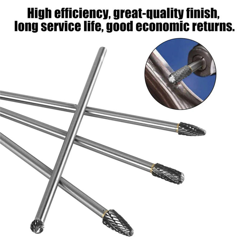 Description Picture 6 of item1pc 6mm Shank   150mm Long Carbide Rotary File Milling Cutter Rotary Burr Double Cut CNC Engraving Bit For Dremel Grinder Drill