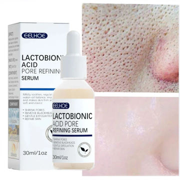 Lactic Acid Pore Shrinking Essence Liquid Skin Elasticizing Moisturizing Repairing Cleaning Blackhead Acne Skin Care Cosmetics