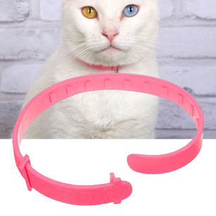 Pet Collar Protection Flea Tick Mite Louse Remedy Rubber Pink Cats Collar for Decoration