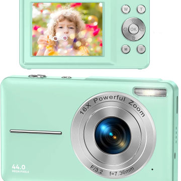 Children's Portable Digital Camera 44 Million High-definition Pixel Point-and-shoot Camera Vlog Shooting Tool USB Charging