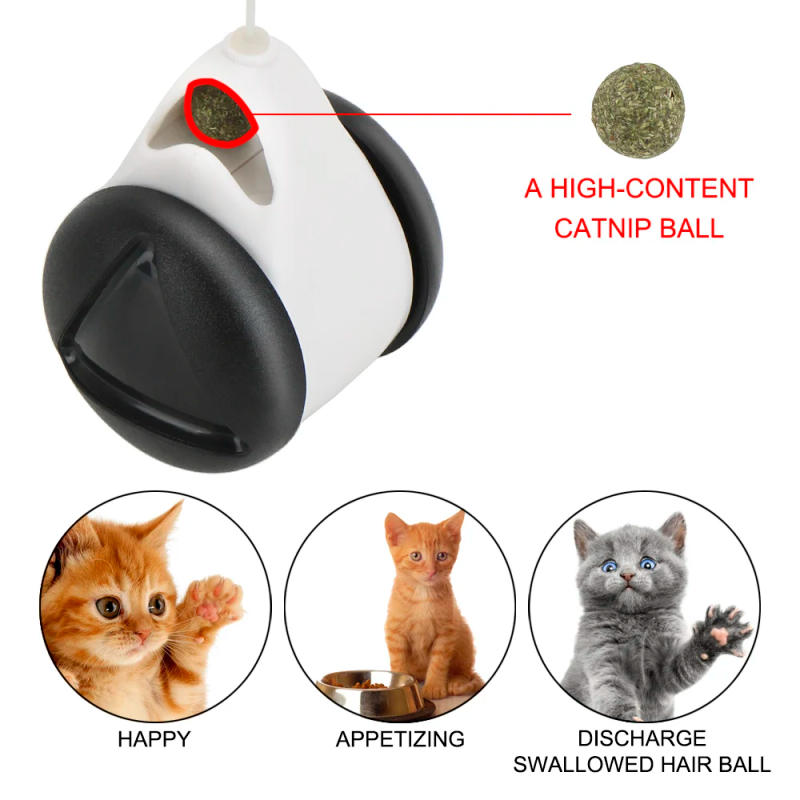 Description Picture 3 of itemIndoor Exercise Pet Supplies with Wheels Smart Cat Toy Interactive Rotating Cat Balls Funny Not Boring Teaser Toys