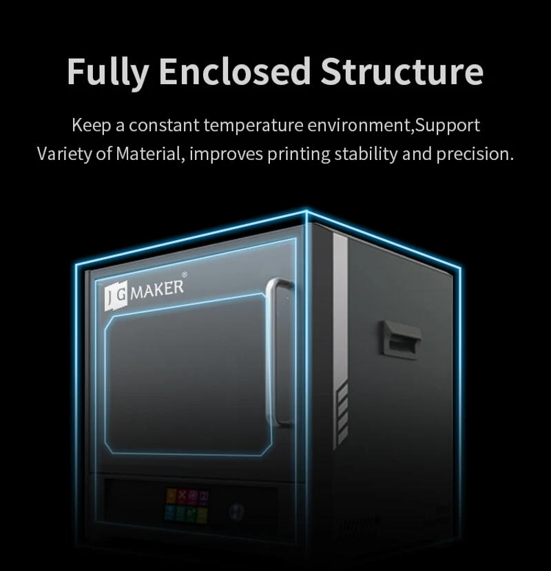 Description Picture 5 of itemJGMAKER A6 3D Printer Fully Assembled 300*200*200mm Large Size Direct Drive Extruder Meanwell Power Supply Dual Z Axis impresora