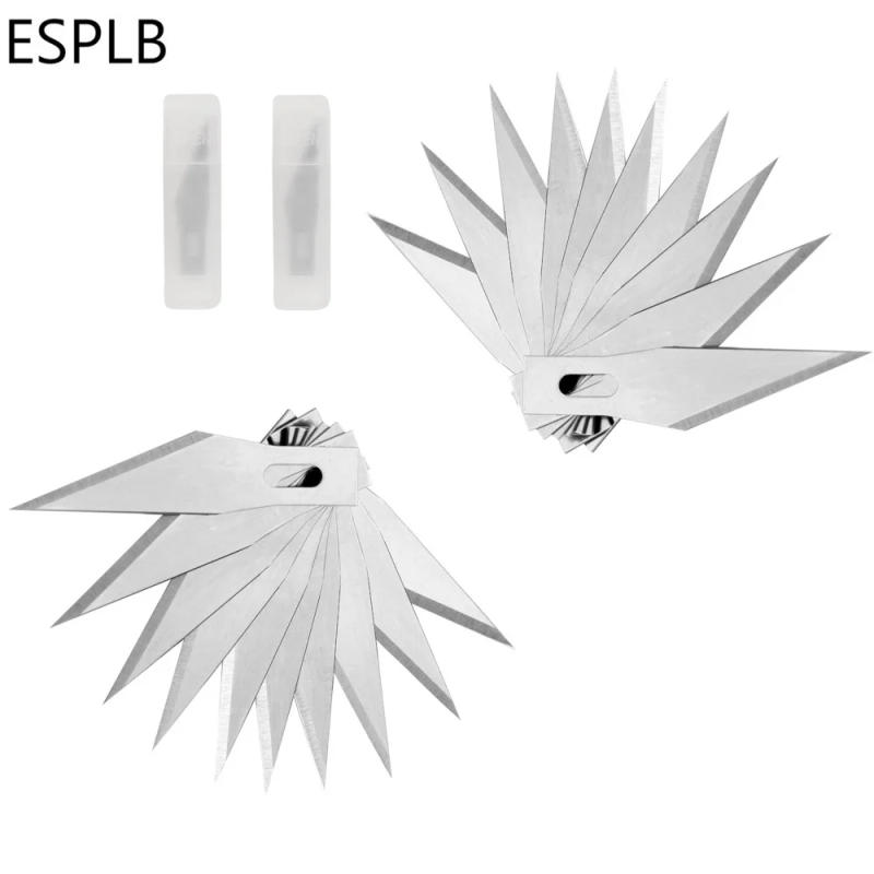 Description Picture 2 of item20pcs #11 Blades Stainless Steel Engraving Knife Blades Metal Blade Wood Carving Knife Blade Replacement Surgical Scalpel Craft