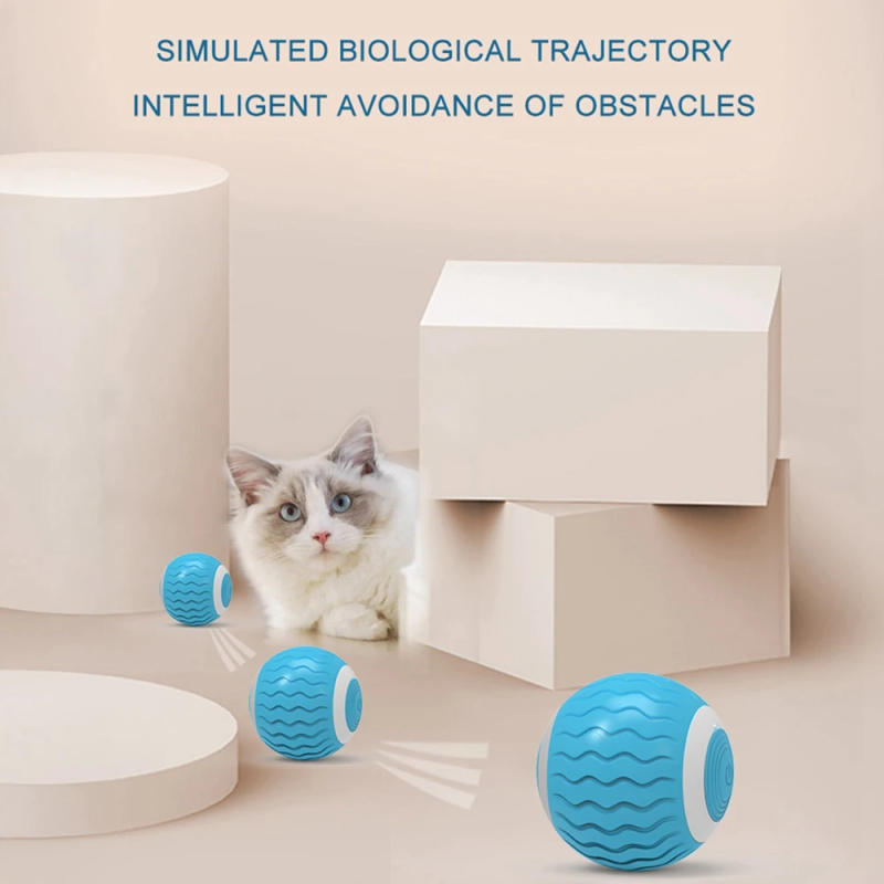 Description Picture 2 of itemSmart Electric Cat Toys Automatic Rolling Ball Pet Toys Interactive for Cats Training Self-moving Kitten Toys for Indoor Playing