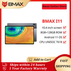 BMAX i11 10.4 inch Android 11 Tablet 2000x1200 T618 Octa Core 8GB RAM 128GB ROM 4G Network Type-c port Tablets PC Dual Wifi