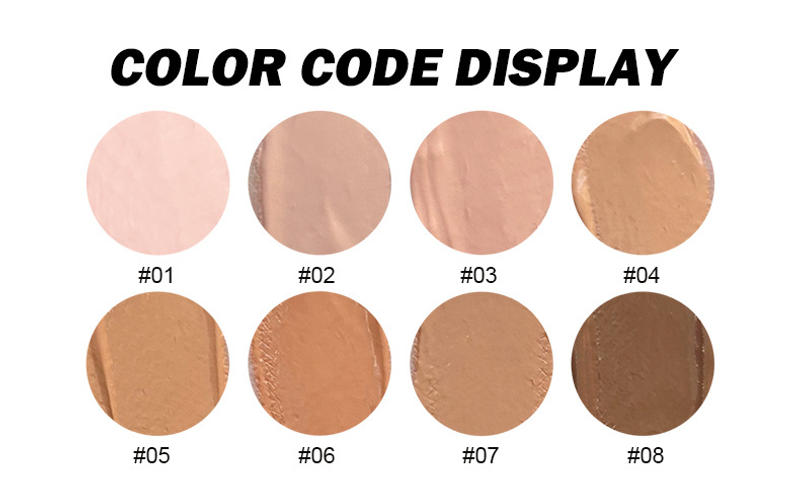 Description Picture 3 of itemNude Makeup Facial Foundation Waterproof Cover Blemish Base Concealer Oil Control Lasting Brighten Dark Skin Cream Cosmetics