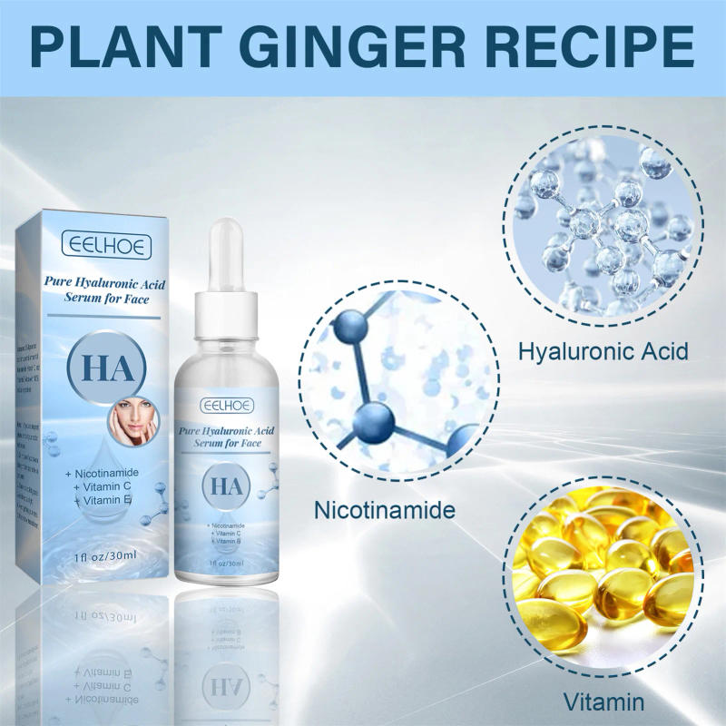 Description Picture 3 of item30ml Pure Hyaluronic Acid Serums For Face Facial Moisturizer Skincare Fades Wrinkles Repair Brightening Firming Hydrating For