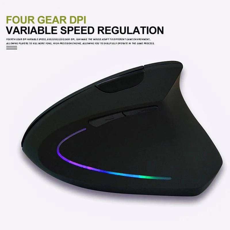 Description Picture 6 of itemJSY-5 2.4G USB Dual Side Scroll Wheel Mouse For Gamer Computer Laptop Rechargeable Gaming Mouse 1200DPI Ergonomic Vertical Mouse