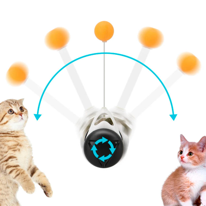 Description Picture 5 of itemIndoor Exercise Pet Supplies with Wheels Smart Cat Toy Interactive Rotating Cat Balls Funny Not Boring Teaser Toys